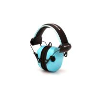 Pyramex VGPME26 Venture Gear Sentinel Muff Polymer 26 dB Over the Head Powder Blue/Black Adult 1 Pair
