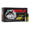 Wolf Ammo 22LR 40gr Round Nose Match Target 50/Box