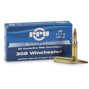 Prvi Partizan .308 Winchester SP 180 gr 20 Rounds Ammunition - PP3083