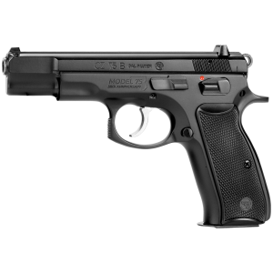 CZ-USA CZ 75 BD 50th Anniversary Elite 9mm 4.6" Bbl 10rd Blk Polycoat Steel, FS, Decocker, Blk Plastic Grips Full-Size Handgun 01118