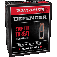 Winchester S380PDB Defender .380 ACP 95 Gr Bonded Jacket Hollow Point 20 rd Box