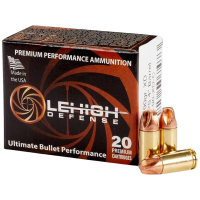 Lehigh Defense XD 9mm Luger Ammo 90 Grain Lehigh Xtreme Defense Fluted Lead Free Box of 20