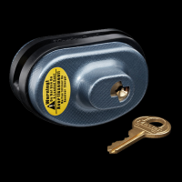 Master Lock 90DSPT Trigger Guard Lock Keyed Different Open With Key Blue Steel/Zinc Adjustable Firearm Fit- Universal