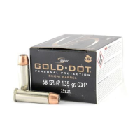 Speer 38 Special 135 gr Gold Dot Hollow Point Short Barrel Police Trade Ammo 20/Box