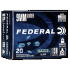 Federal Syntech Defense 9mm Luger Semi-Jacketed Hollow Point 138 Grain 20 Rounds