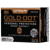 SPEER AMMO Gold Dot Personal Protection SB 45 ACP 230 gr Hollow Point Ammunition | 20 Rounds