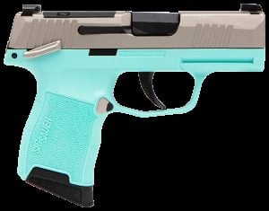 Sig Sauer P365 Robin's Egg Blue Optic-Ready Semi-Auto Pistol with Night Sights and Manual Safety
