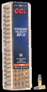 CCI Standard Velocity .22 LR 40 Grain Lead Round Nose Rimfire Ammo