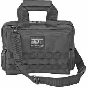 Bulldog Cases Deluxe 2 Pistol Range Bag With Strap - Black