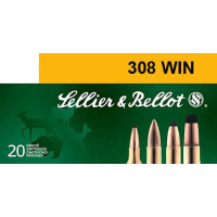 Sellier & Bellot SB308A Rifle 308 Win 147 gr Full Metal Jacket (FMJ) 20 Bx/ 25 Cs