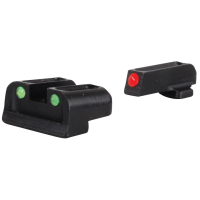 TRUGLO Fiber Optic Sight Set for Springfield XD, XDM Steel Fiber Optic Red Front, Green Rear