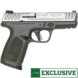 Smith & Wesson SD9 2.0 Sportsman's Warehouse Exclusive 9mm Luger 4in Stainless Steel Pistol - 16+1 Rounds - Green Compact