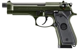 Beretta 92FS 9mm Pistol 5.1" Threaded 18Rds, ODG - J92F300GRTB18