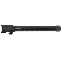 Faxon Firearms Match Series Barrel, Black Nitride Steel Flame Fluted 1/2"-28 Thread 9mm Fits Glock 34 - GB910N34LGQT