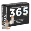 SIG SAUER 365 Everyday Carry .380 Auto 90gr V-Crown JHP 20/Box Handgun Ammo (E380A1-365-20)