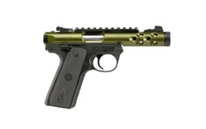 Ruger Mark IV 22/45 LITE 4.4" 10rd .22lr Pistol, Green/Black - 43916