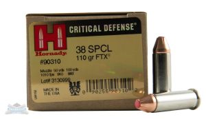Hornady 38 Special 110gr FTX Critical Defense Ammunition 25rds - 90310