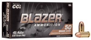 CCI Blazer Brass 45 Auto/ACP 230gr FMJ Ammunition 50rds - 5230