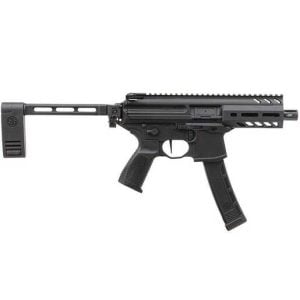Sig Sauer MPX K with Brace 9mm Luger 4.5in Black Hard Coat Anodized Modern Sporting Pistol - 35+1 Rounds
