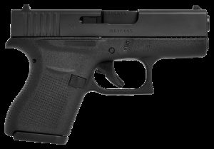 Glock 43 Subcompact Semi-Auto Pistol - 9mm - Black nDLC - Black