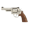 Smith & Wesson 686 Plus Mountain Gun, DA/SA, 4.13" Barrel .357 Magnum, Tyler Gun Works Bearhug Wood Grip, Stainless Revolver, Gold Bead Front Sight - 14040