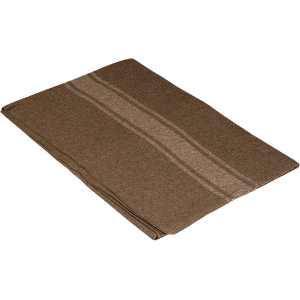 Military Surplus Italian Wool Blanket Olive Drab/Tan