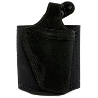 Galco Ankle Lite Ankle Holster, Fits S&W J Frame with 2 in Barrel, Right Hand, Black Leather AL160B