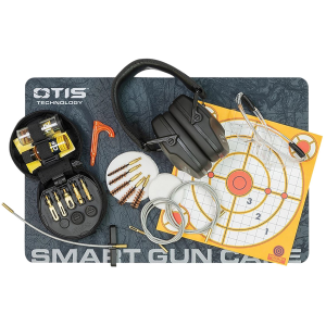 Otis GFNSB1 Shooting Bundle Includes Otis Tactical Cleaning Kit .17 Cal-12 Gauge/Eye Protection/Ear Protection/Cleaning Matt