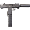 Masterpiece Arms MPA30T Defender 9mm 4.5" Semi-Automatic Top Cocking Pistol, 4.5" Threaded Barrel W / Barrel Extension - 30 Round Mag - Black