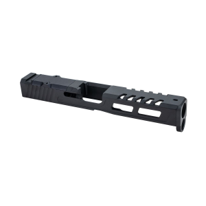 Zaffiri Precision ZPS.2, Optics Ready Complete Slide, RMR Footprint, G17 Gen 5 Barrel, Black Nitride Finish, HD Fiber Sights, Cerakote Finish, Armor Black, For Glock 17 Gen 5, Includes Black Anodized Optics Plate Cover and Screws ZPS.2.17.G5.BLK.CU
