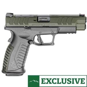 Springfield Armory XD-M Elite 10mm Auto 4.5in Black/OD Green Pistol - 16+1 Rounds