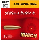338 Lapua Magnum 250gr Hpbt Ammo - 338 Lapua Magnum 250gr Hollow Point Boat Tail 10/Box