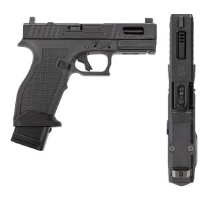 PSA Sabre Dagger Full Size - S 9mm Pistol, Ported Barrel, W/Mag Extensions, Black