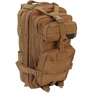 Evolution Outdoors Tactical Assault Pack - Coyote MOLLE Webbing
