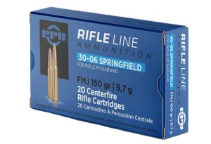 Prvi Partizan .30-06 Springfield FMJ 150gr for M1 Garand 20 Rounds Ammunition- PP3006G