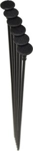 Gun Storage Solutions Rifle Rods Fit .22 Caliber and Larger 16 Length Black 6 Pack