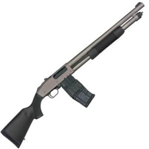 Mossberg 590M Professional Mag-Fed 12 Gauge 2.75in Tungsten Cerakote Pump Shotgun - 18.5in - Gray
