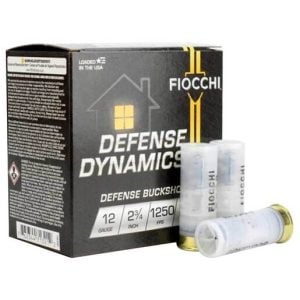 Fiocchi Defense Buckshot 12 Gauge 2-3/4in #00 Buck 9 Pellet Buckshot Shotshells - 25 Rounds #00 Buck