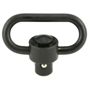 Leapers, Inc. - UTG Sling Swivel, 1.38 in, Push Button Quick Detach, Black TL-QDSW18