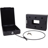 Bulldog BD1150 Car Vault Key Entry Matte Black Powder Coat Steel Holds 1 Handgun 11.30" x 6.90" x 2.50"