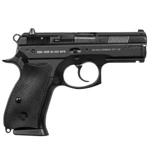 CZ-USA 75 P-01 9mm 4.6" Bbl 10rd Blk Handgun w/Polycoat Alum, Fixed Sights, Decocker, Blk Rubber Grips, 01199