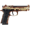 Beretta 92XI Combat 9mm, 4.7" Barrel, 10+1, Chocolate Chip Camo, Rail, Ambi
