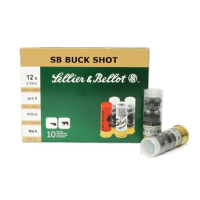 Sellier And Bellot 12 Gauge 2 3/4 in 9 Pellet 00 Buck Shot Shotshells 10/Box