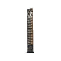 ETS Magazine for Glock 17, 17L, 18, 19, 19x, 26, 34, 35, 47, 49 9mm 40-Round Polymer Translucent