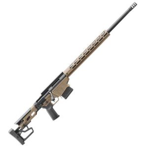 Ruger Precision 6.5 Creedmoor Smoked Bronze Cerakote Bolt Action Rifle - 24in - Tan