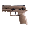 Sig Sauer 320CA9M18MS10 P320 Carry *MA Compliant 9mm Luger 3.90" 10+1 (3) Coyote PVD Stainless Steel Frame/Slide Coyote Polymer Grips