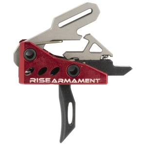 Rise Armament RA535BLKARP RA-535 Advanced Performance Single-Stage Straight with 3.50 lbs Draw Weight, Red Housing & Black Trigger for AR-Platform, Includes Pins
