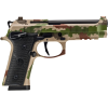 Beretta 92XI SAO Foreign Combat Series 9mm Luger Pistol 4.7" Barrel 10+1 Round Vegetato Camo Slide Black Grip Vegetato Camo Frame