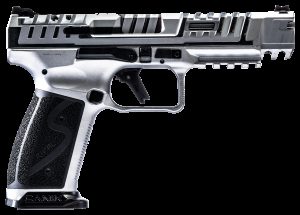 CANIK SFx Rival-S Steel-Framed Semi-Auto Pistol - Chrome
