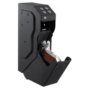 GunVault Speedvault Standard Safe, 6.5 inx3.5 inx13 in, Digital Keypad, Black SV500